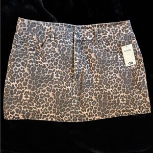 cheetah mini skirt